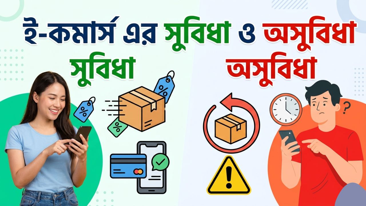 ই কমার্স এর সুবিধা ও অসুবিধা